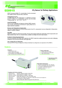 Thumbnail of document Data Sheet - EE8915 - C02 Sensor for Railway Applications